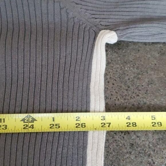 Bachrach 1/4 Zip Long Sleeve Collared 2 Toned Pullover Sz. L‎ Sweater - Picture 9 of 10
